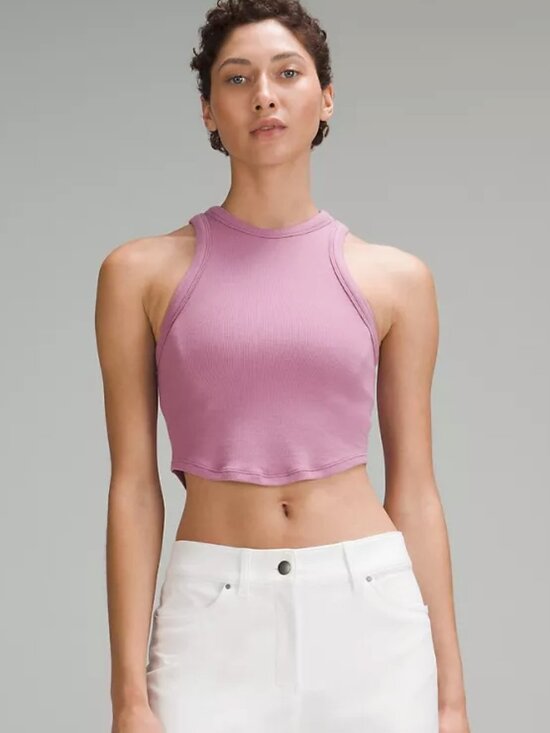 lululemon athletica Tops - Hold Tight Cropped Tank Top - Velvet Dust - Size 10